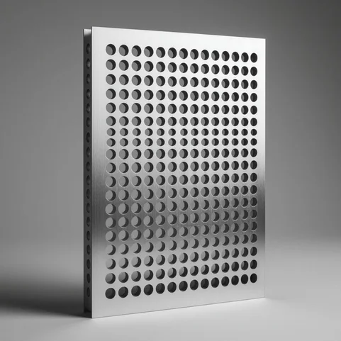 Алюминиевый лист с перфорацией Qg 10х15х1 мм А5