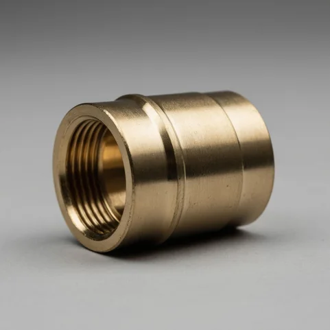 Муфта латунная прямая резьбовая 15 мм 1/2 ГОСТ 32590-2013