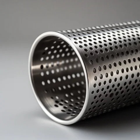 Труба нержавеющая перфорированная 25х1 мм шаг 126 AISI 201