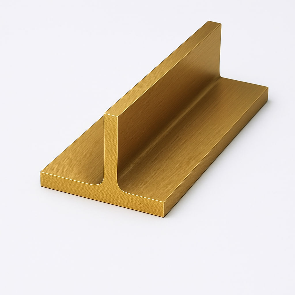 Латунный профиль Т-образный 13 мм Л63