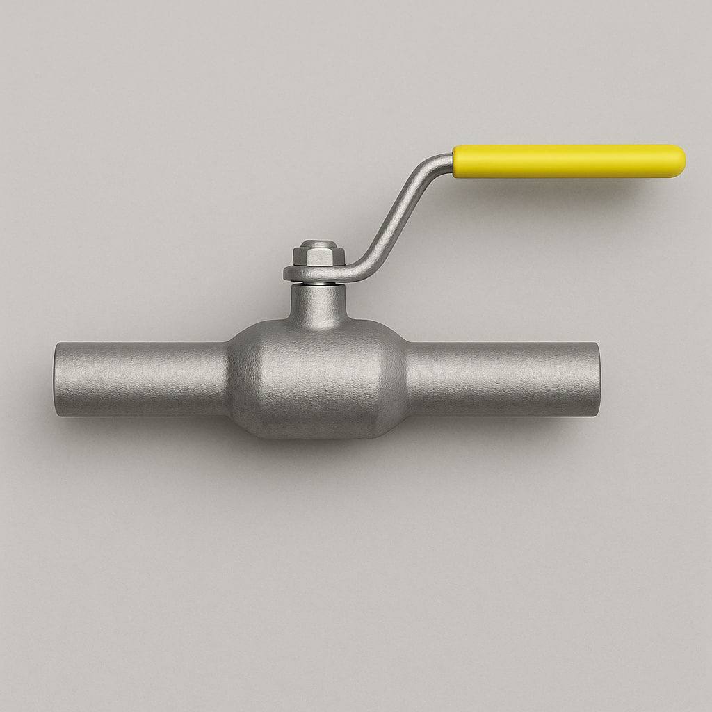 Кран шаровой стальной фланцевый ДУ 10 РУ 10 ГОСТ 28343-89