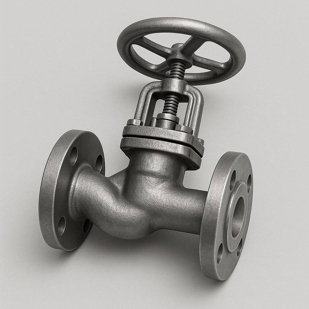 Титановый клапан запорный сальниковый ДУ 250 РУ 10 ГОСТ 9697-87